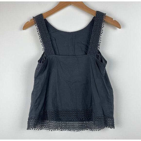 Who What Wear black thick strap eyelet tank top - size XS - Picture 6 of 6